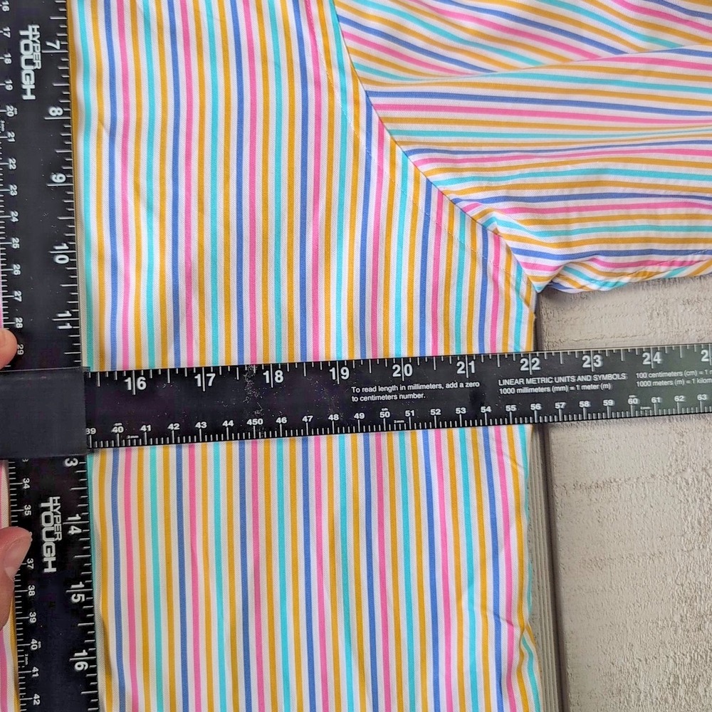 Eton Dress Shirt Mens Large 16 41 Multicolor Striped 100% Cotton Button Down L/S - Picture 4 of 8